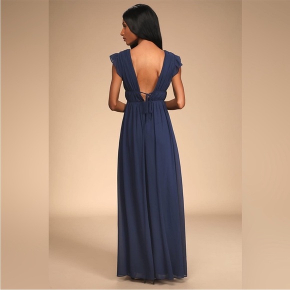 Lulus I'm All Yours Sage Brush Ruffled Maxi Dress - Picture 5 of 10